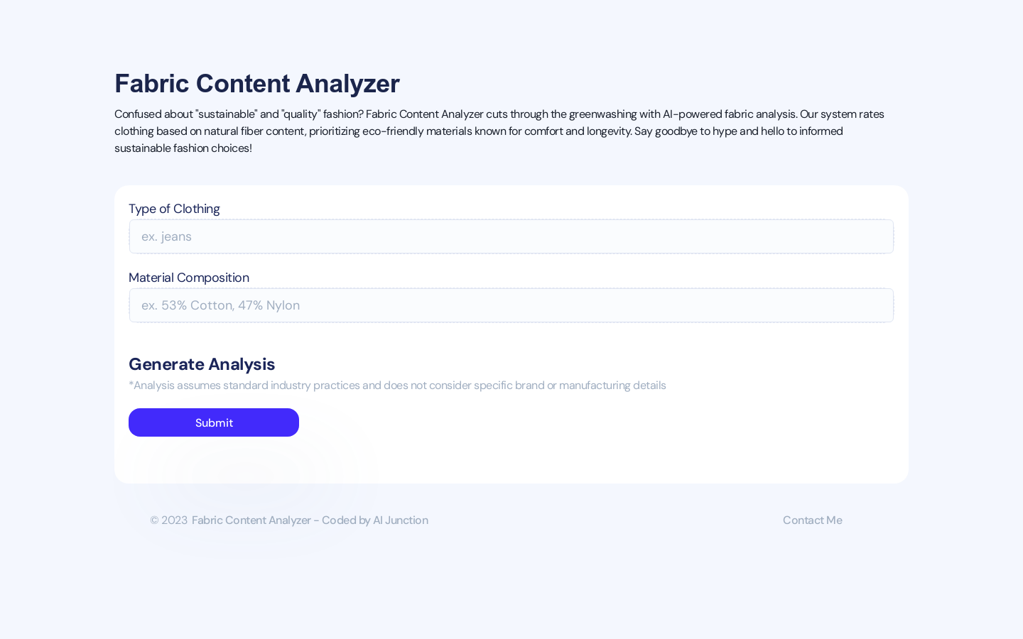 Fabric Content Analyzer