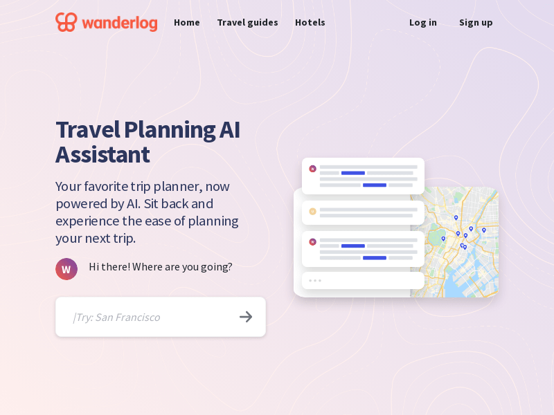 Wanderlog AI Travel Assistant