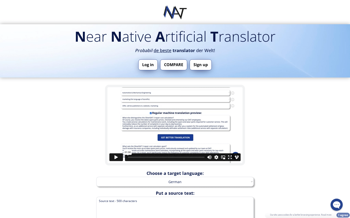 NNAT – Near Native Artificial Translator