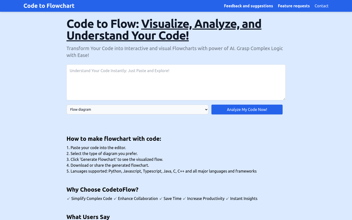 Code to Flow