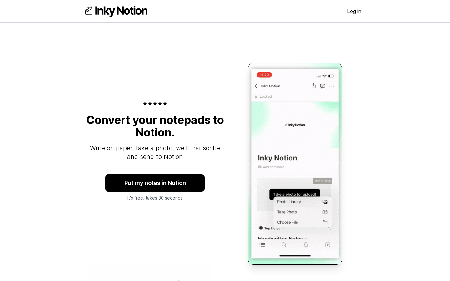 Inky Notion