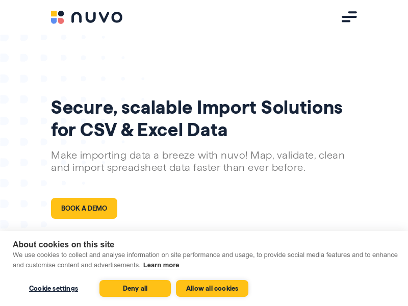 nuvo No-Code Data Pipelines