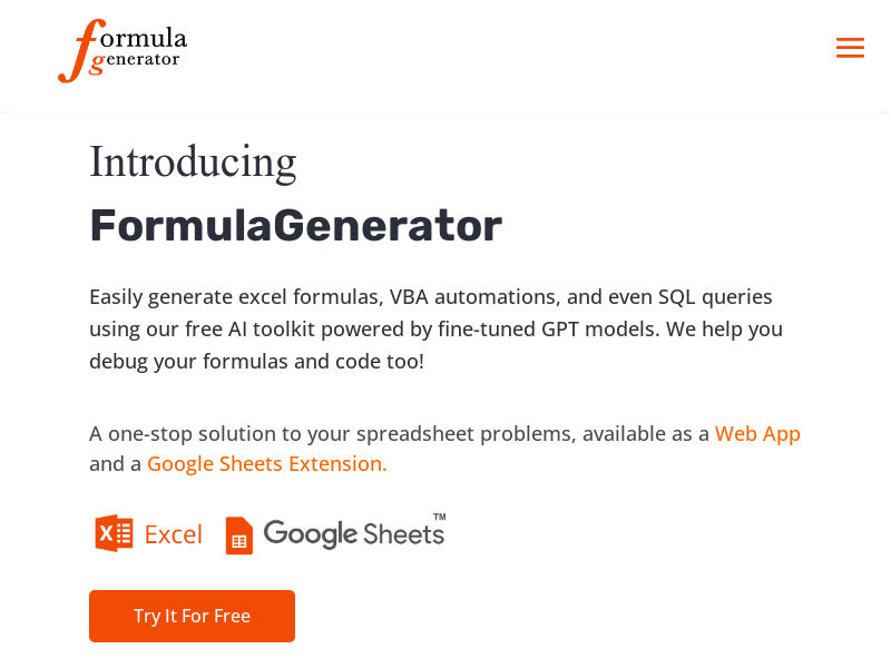 Formula Generator