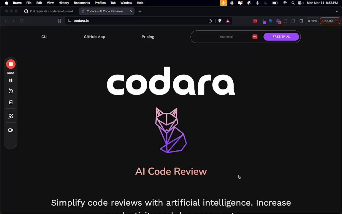 Codara AI Code Review Github App