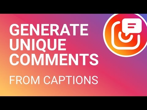 Comment Generator for Instagram