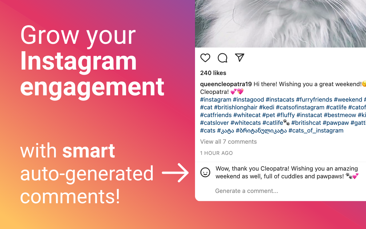 Comment Generator for Instagram