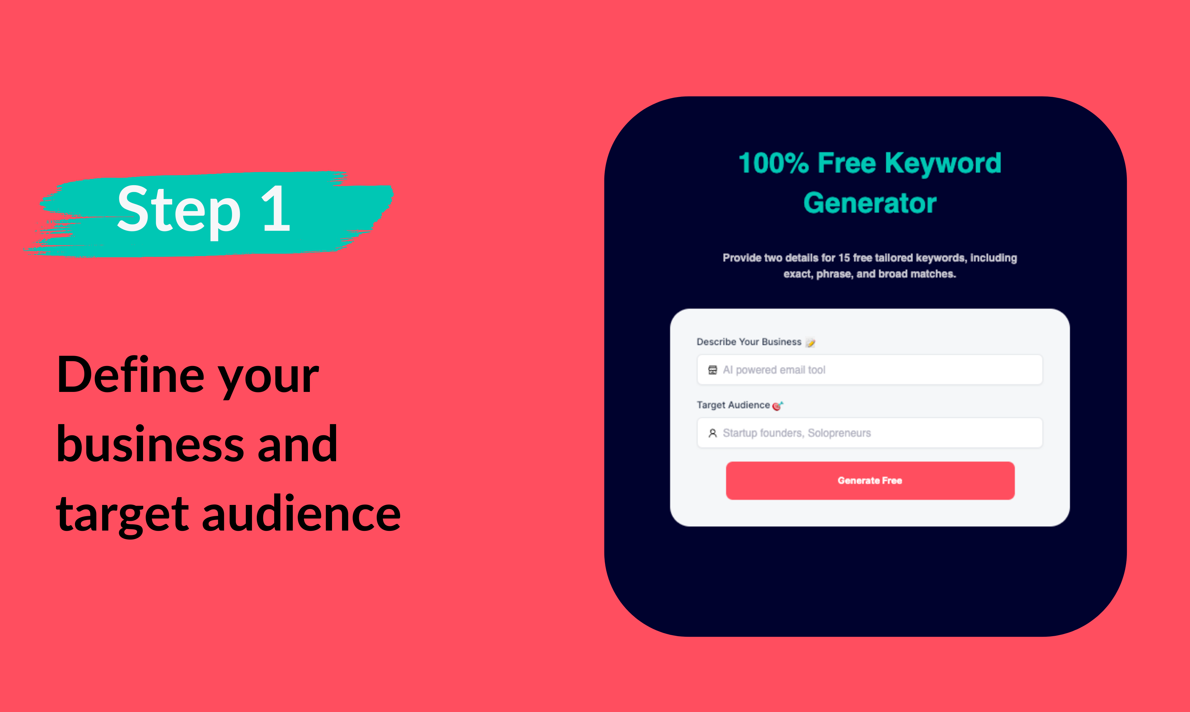 100% Free Keyword Generator