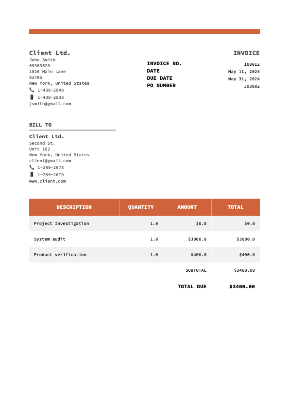 Invoice Builder App