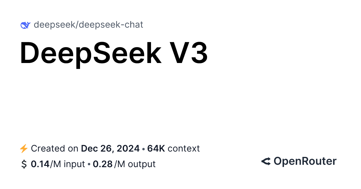 DeepSeek V3