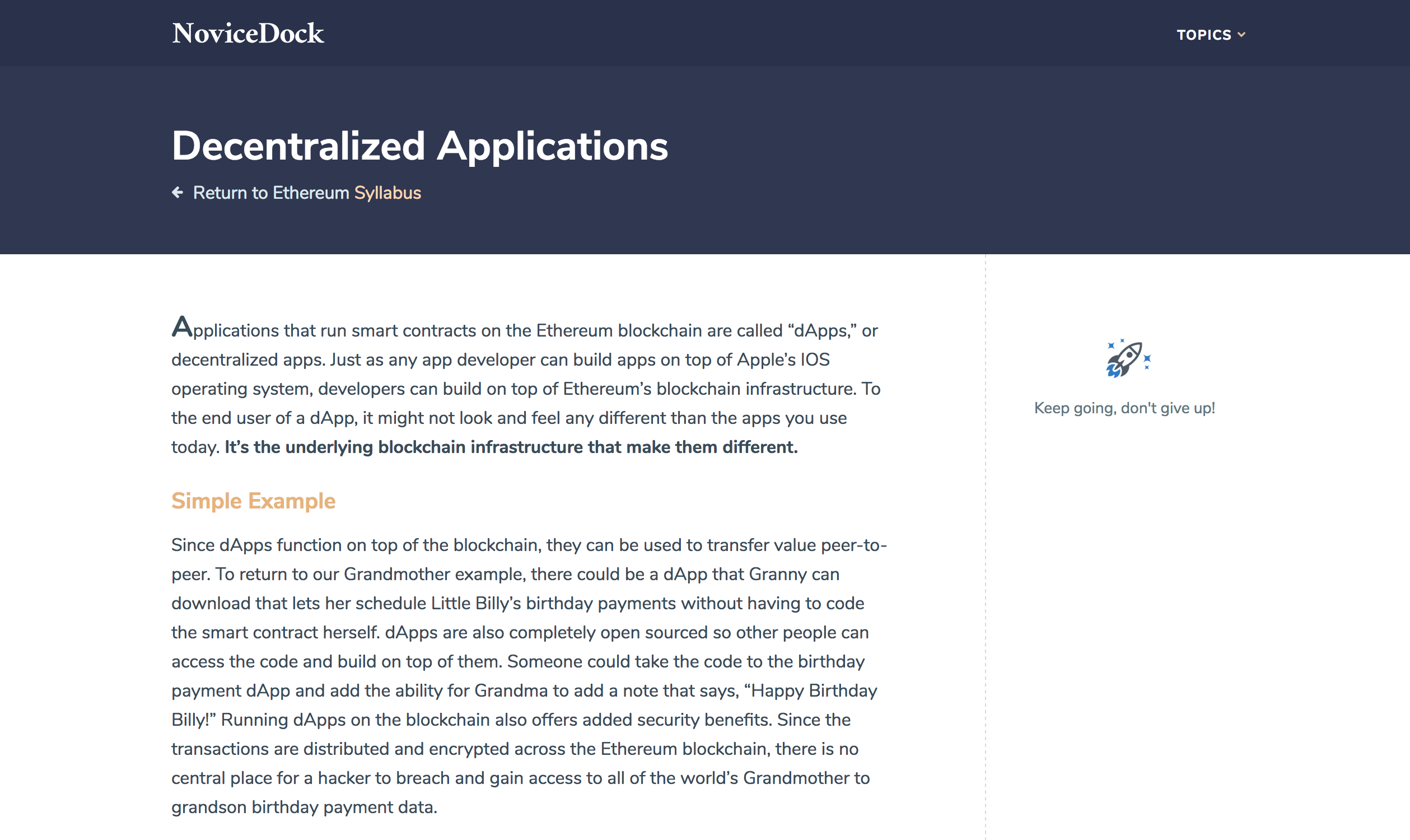 Ethereum Syllabus