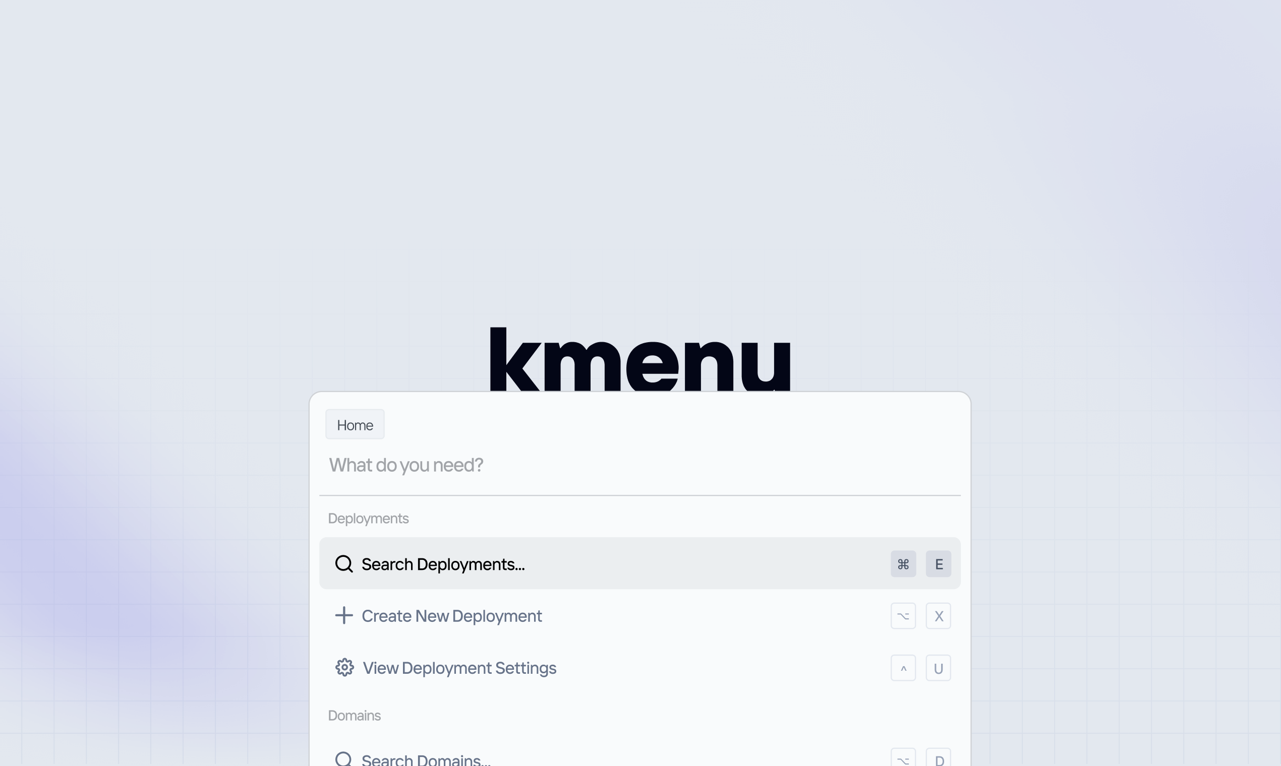 kmenu