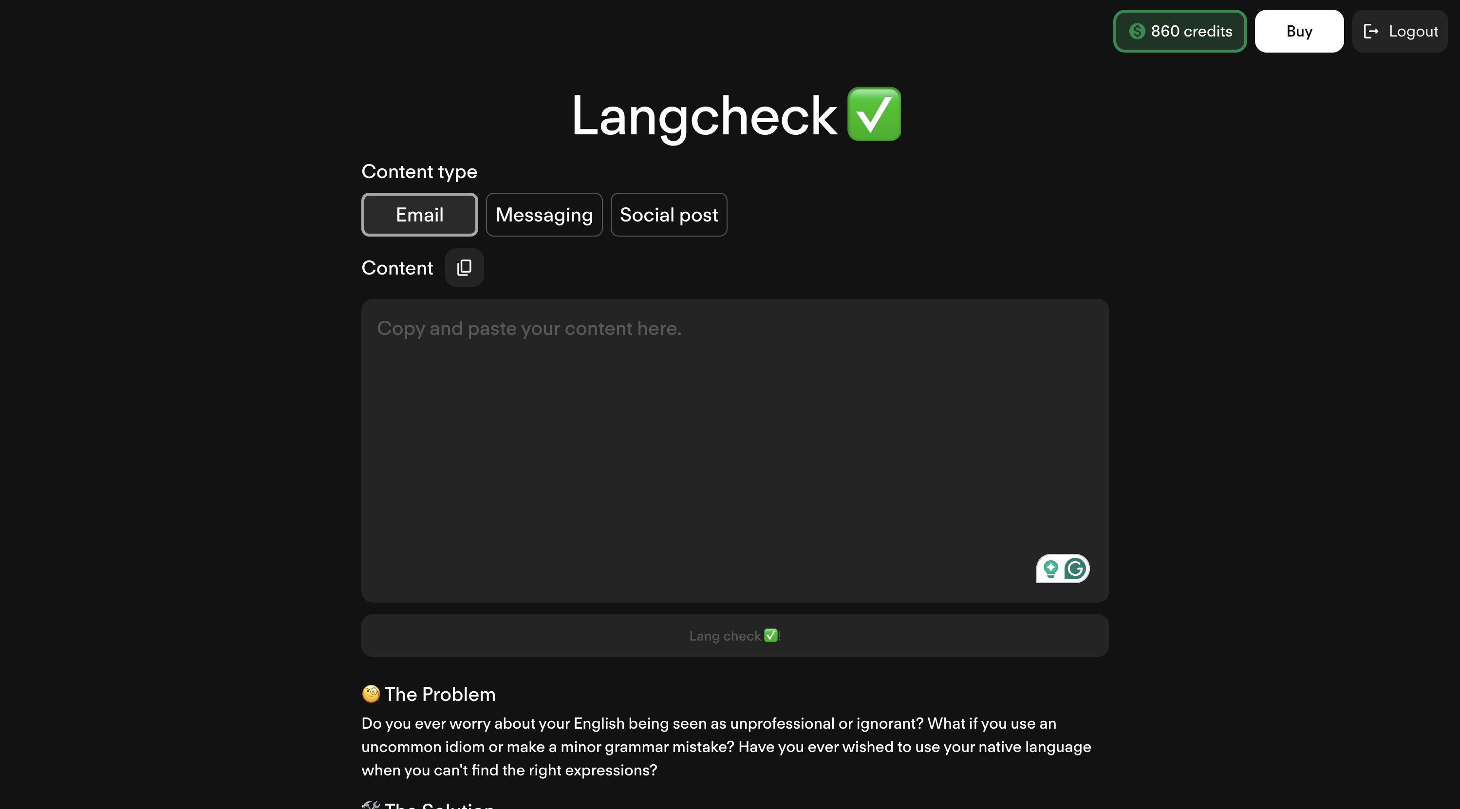 Langcheck