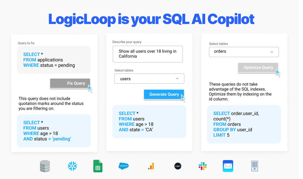 LogicLoop AI SQL Copilot