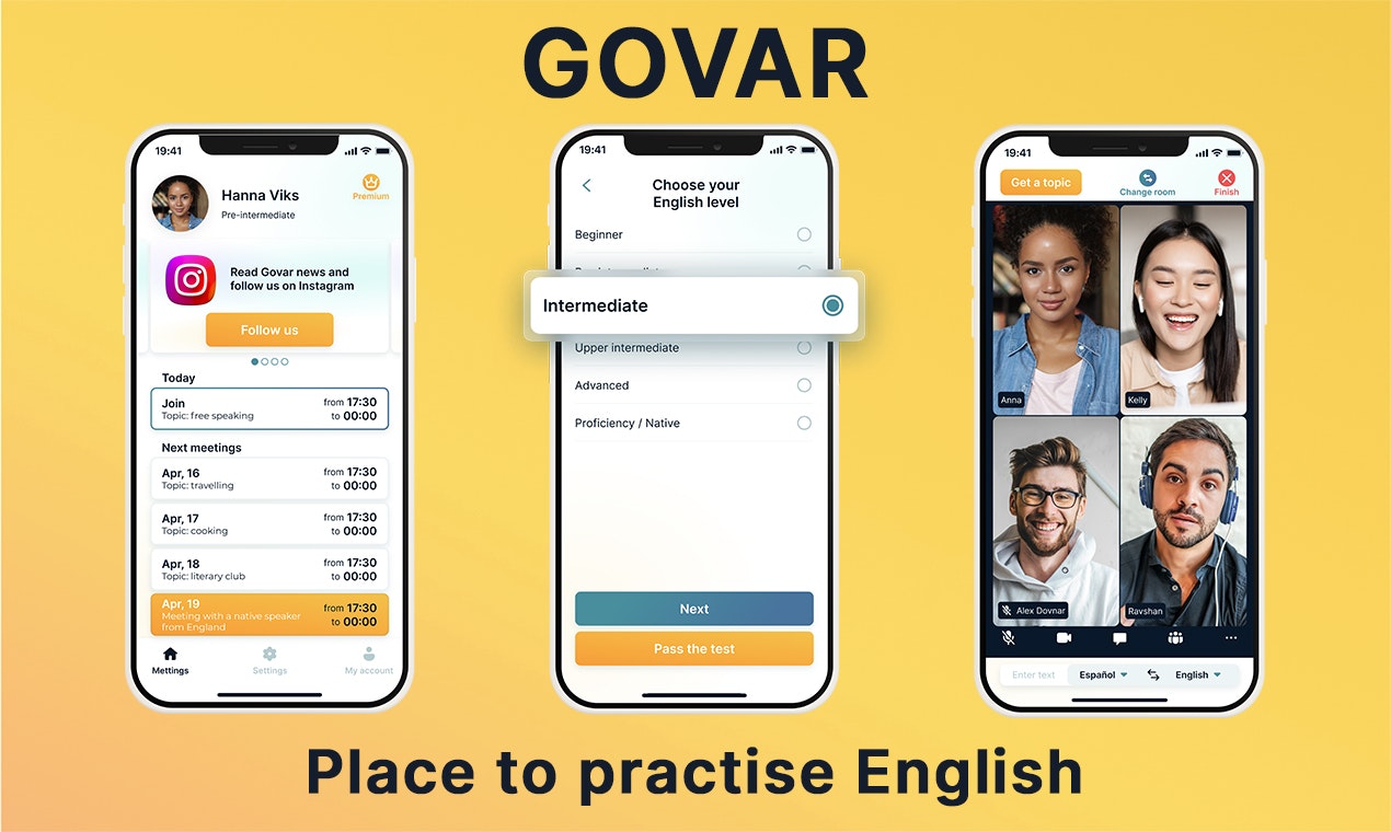 Govar – free English speaking club