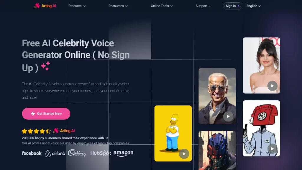 AI Celebrity Voice Generator