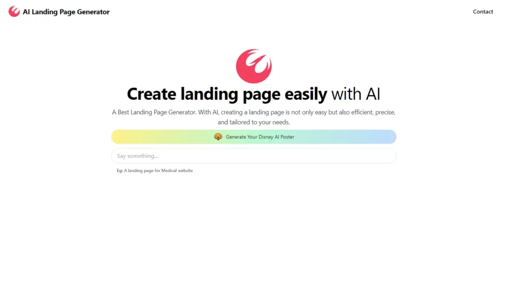 AI Landing Page Generator