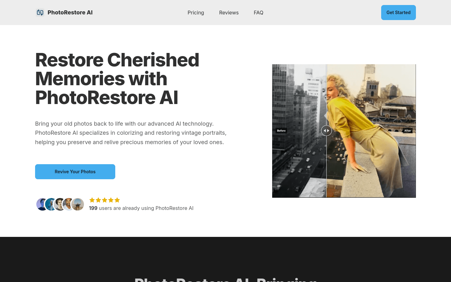 PhotoRestore AI