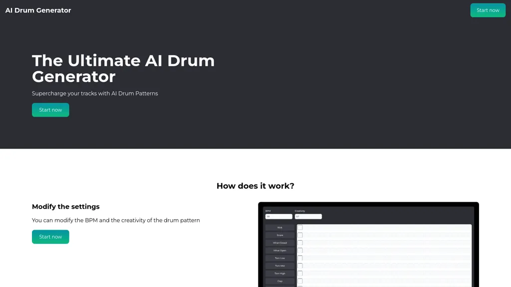 AI Drum Generator