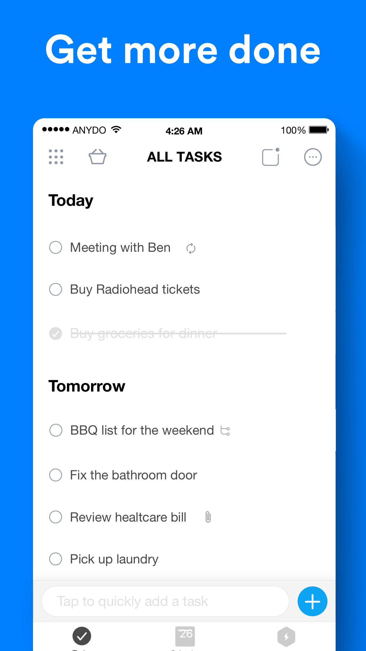 Any.do: To-do list, Calendar & Reminders