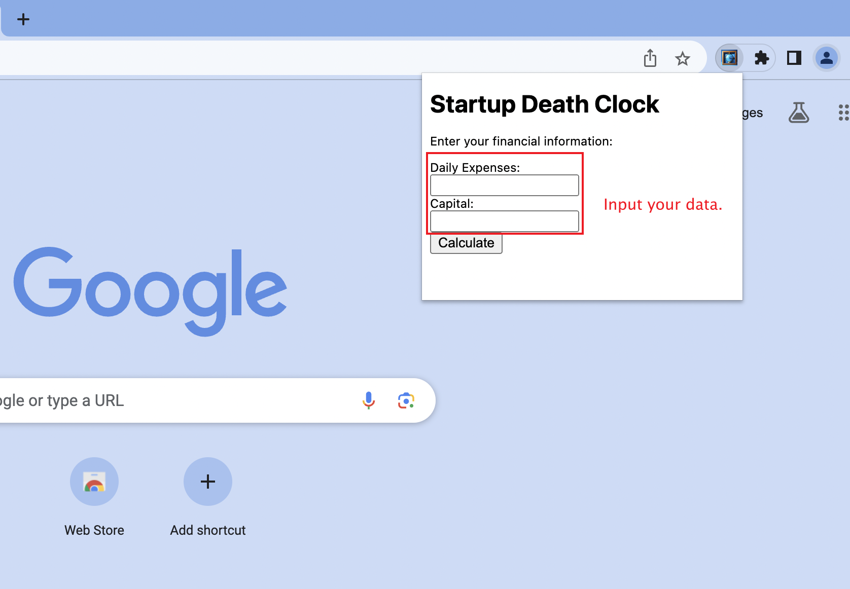 Startup Death Clock