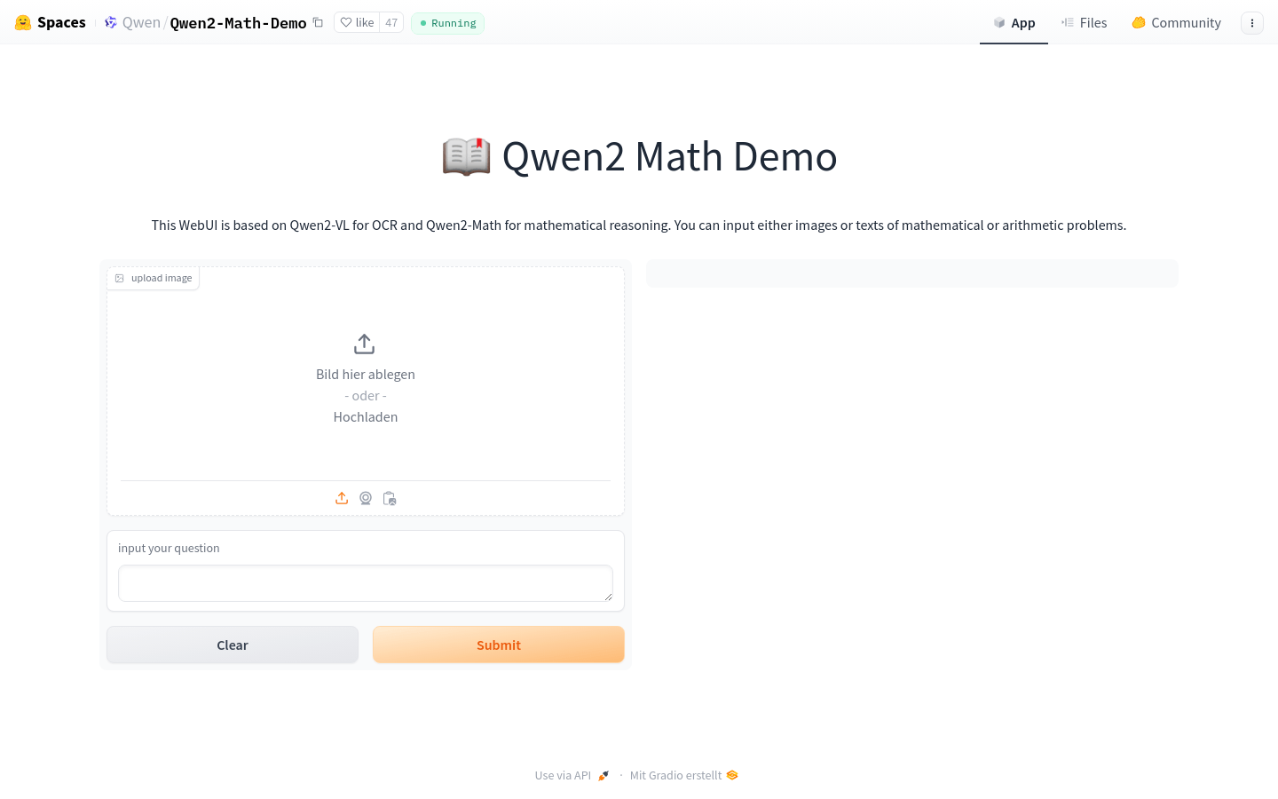 Qwen Math Demo