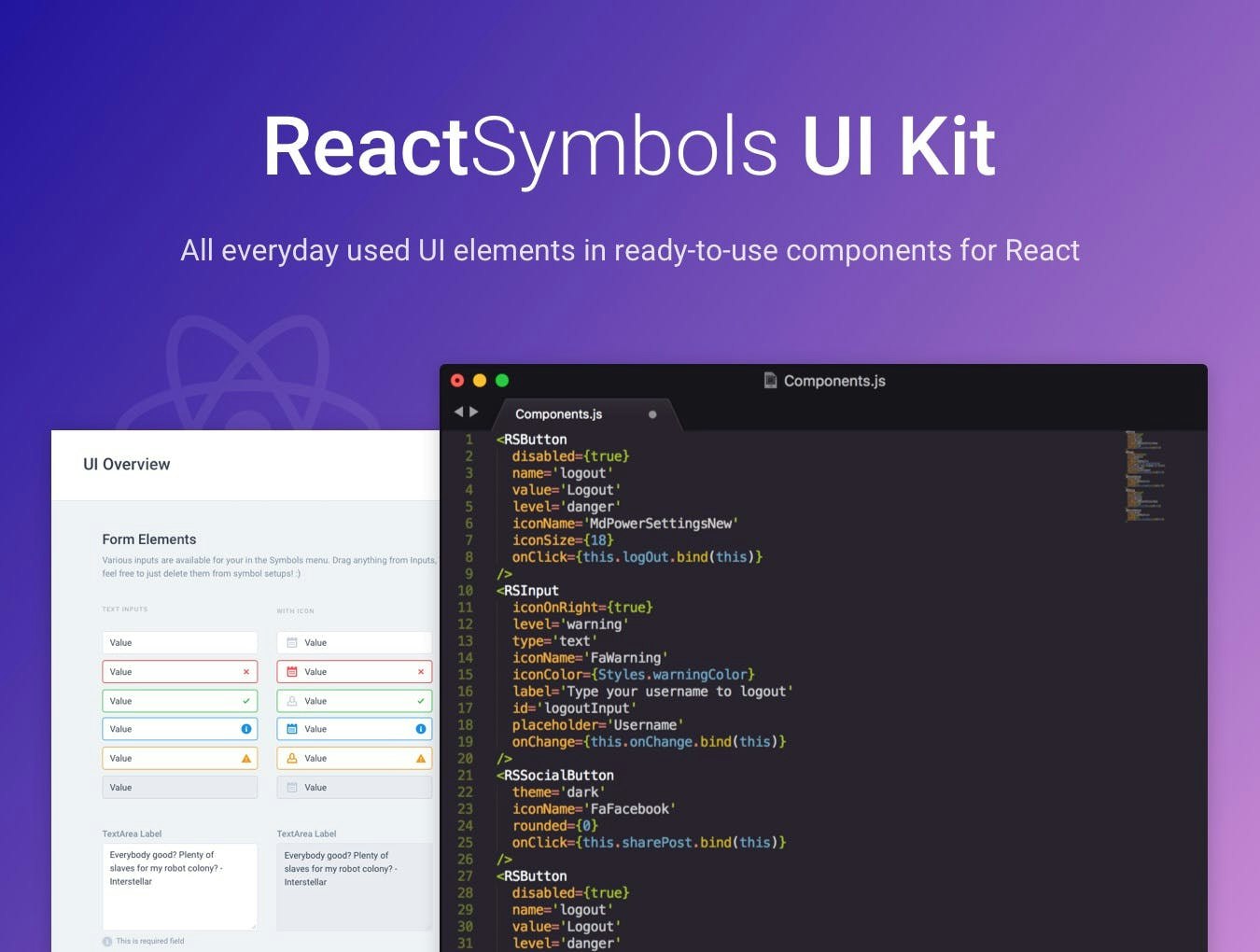 ReactSymbols UI Kit