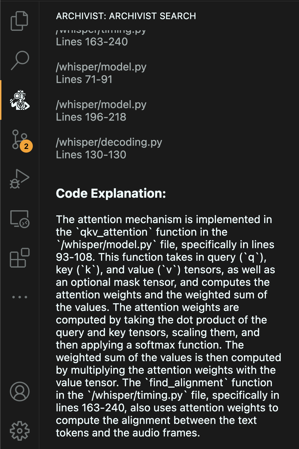 Archivist: AI Search for Code