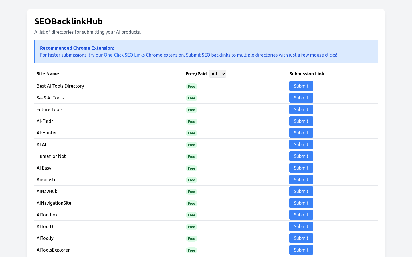 SEO Backlink Hub