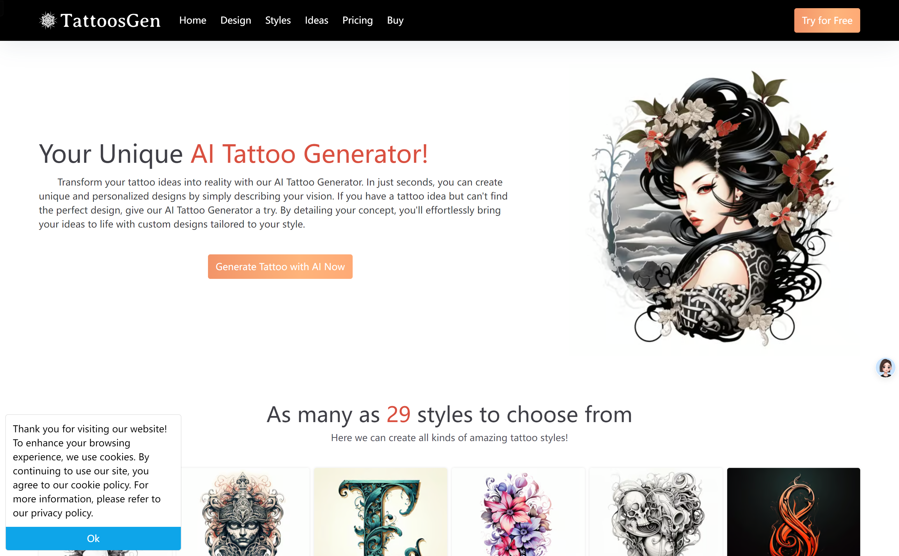 AI Tattoo Generator