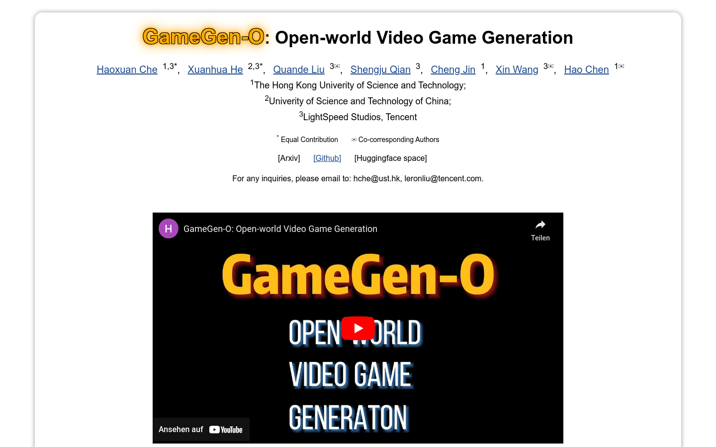 GameGen-O