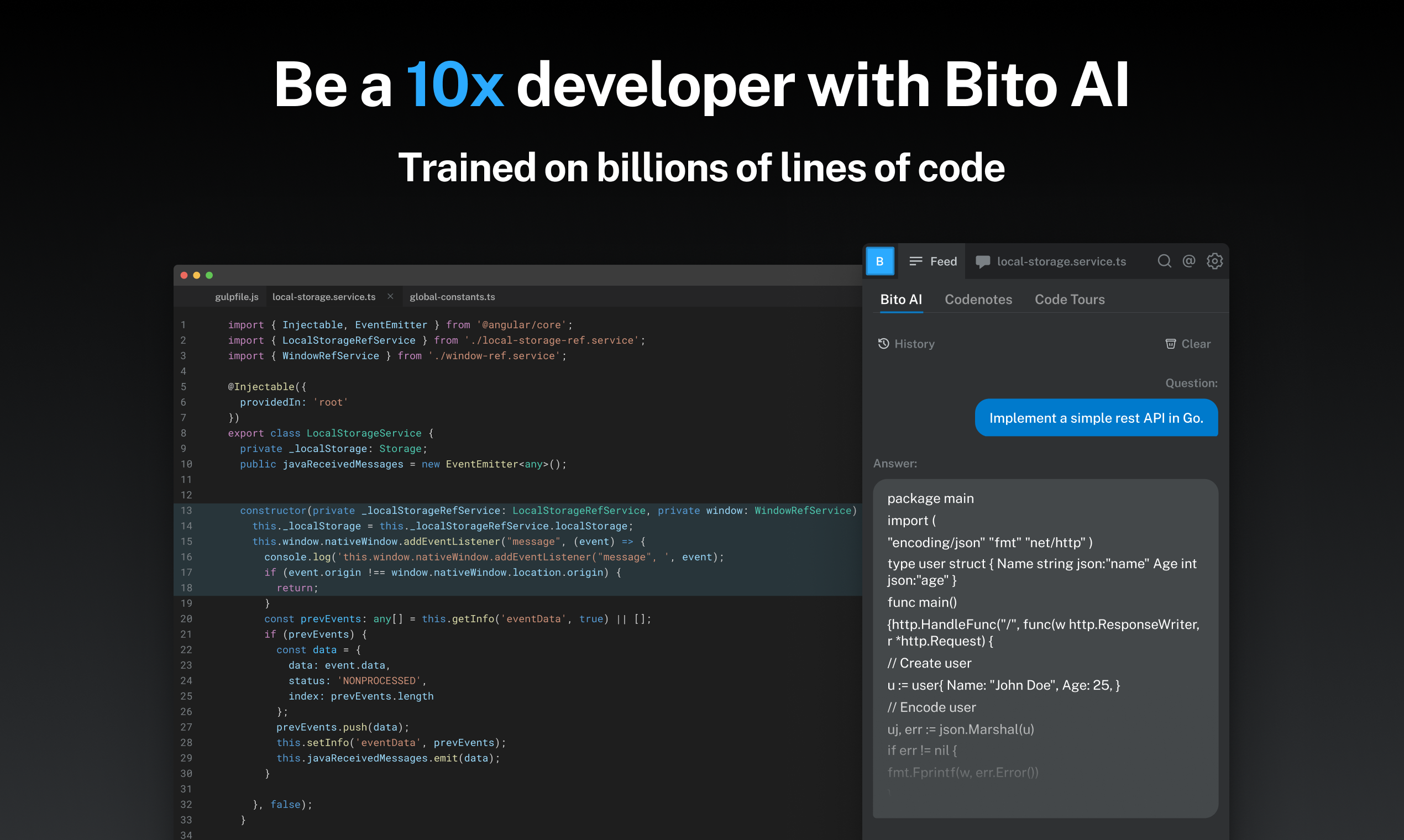 Bito AI: Bring ChatGPT to your IDE for devs