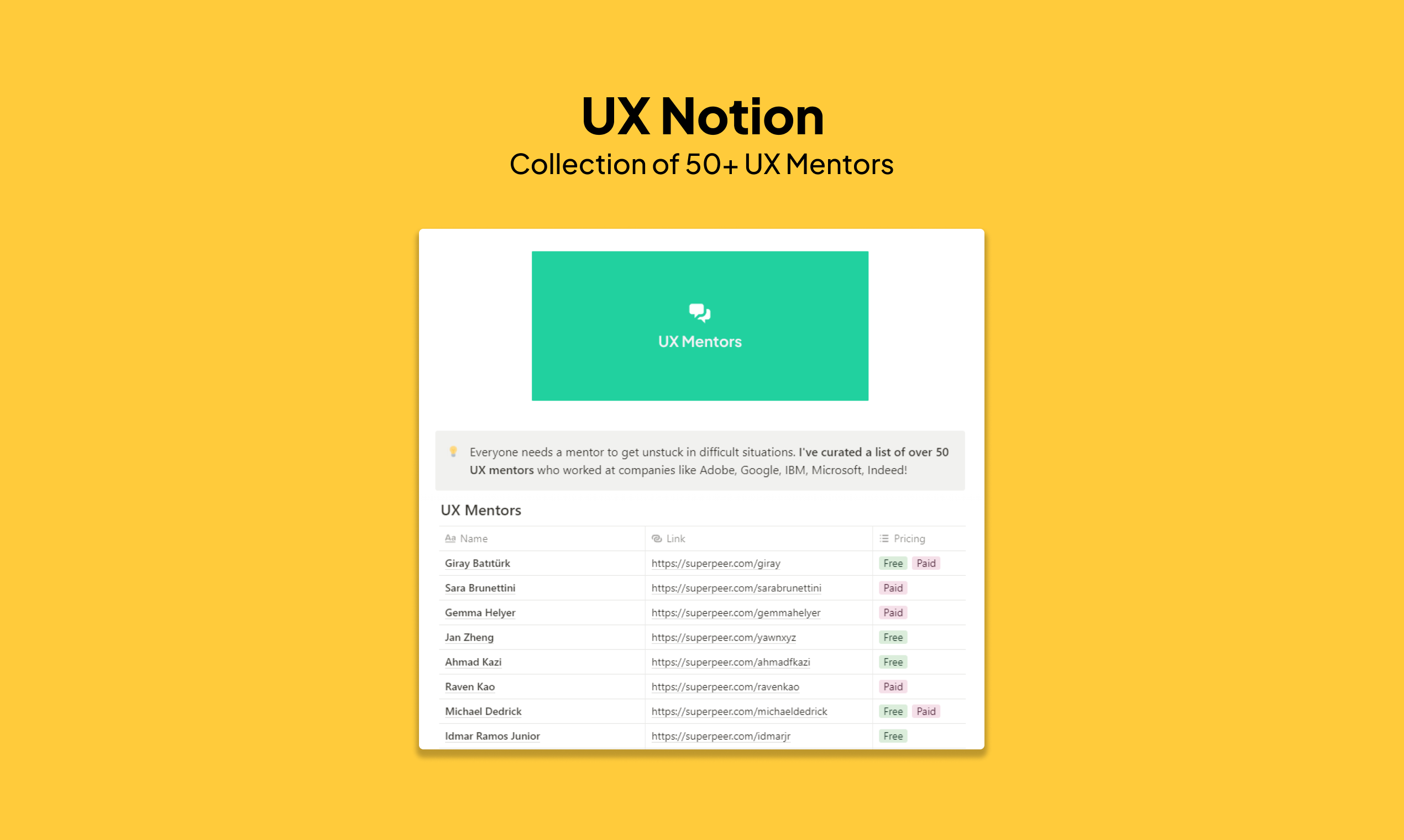 UX Notion