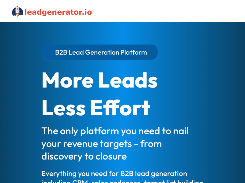 Leadgenerator.io