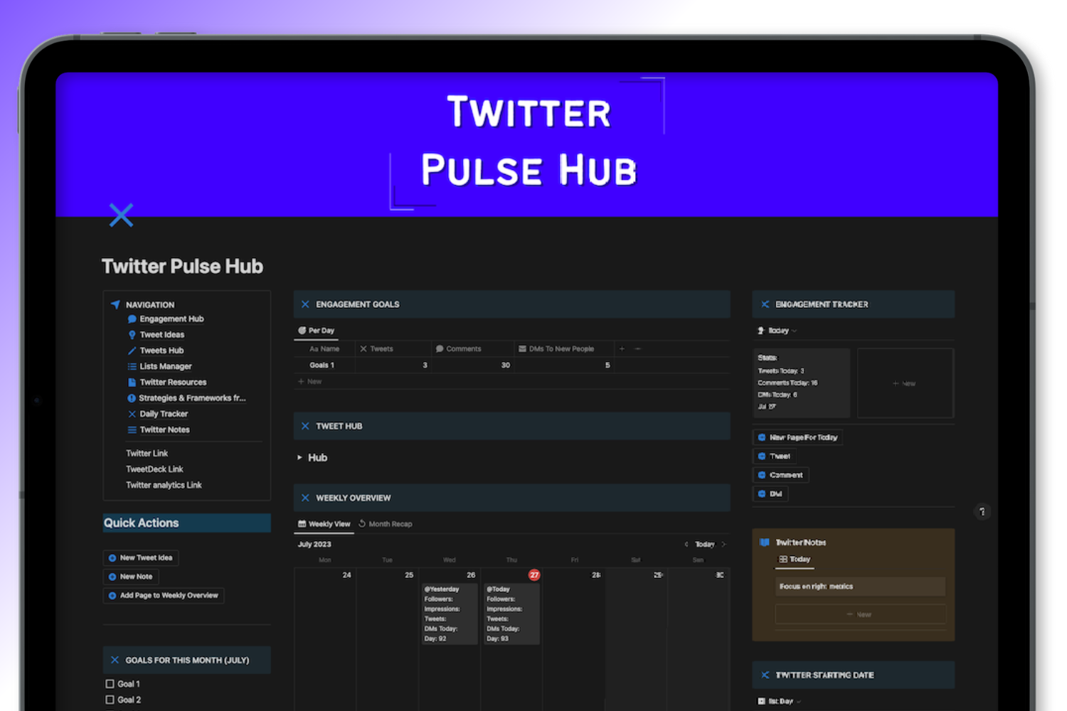 Twitter Pulse Hub