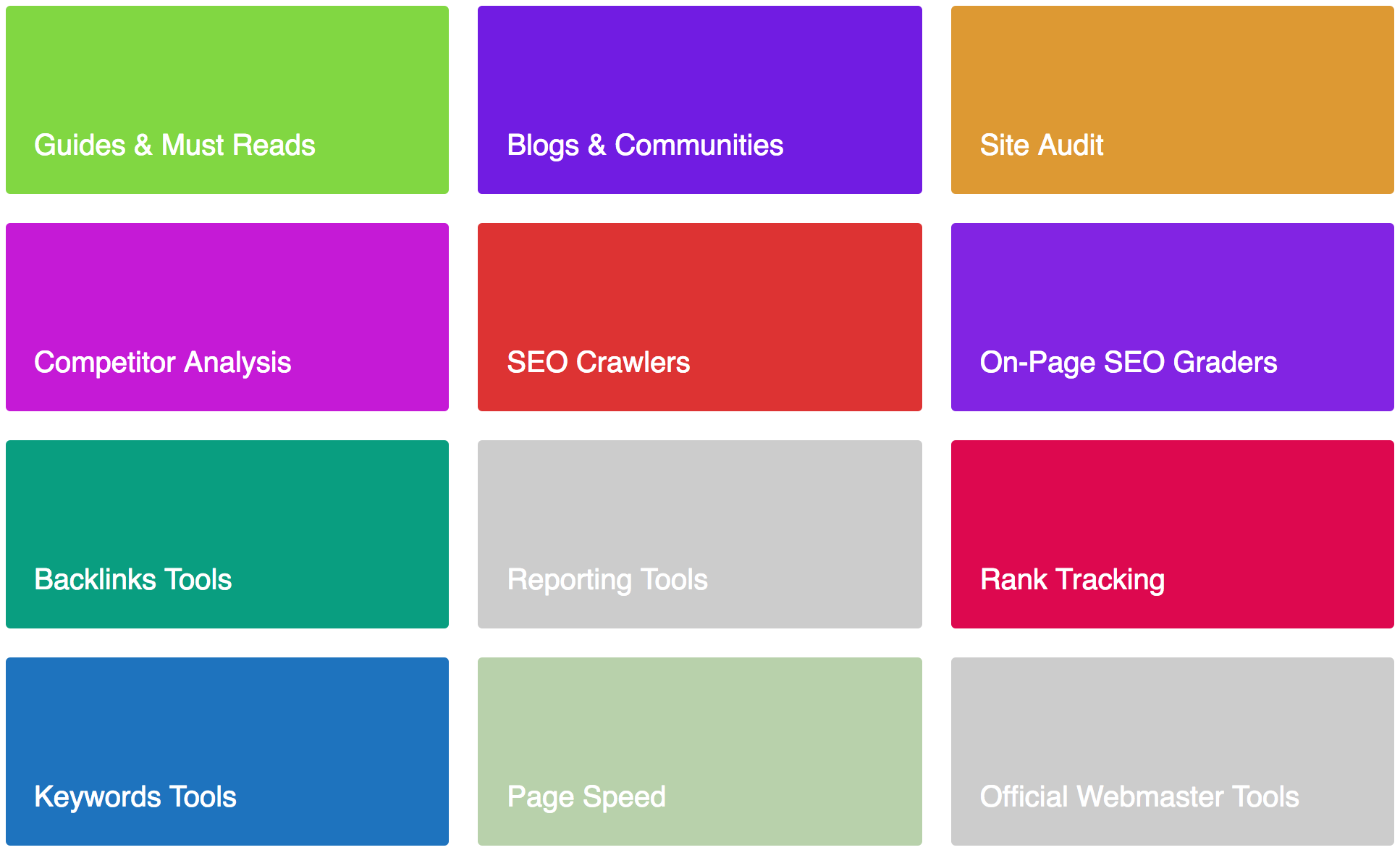 Curated Seo Tools