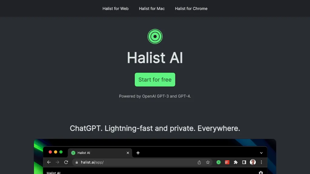 Halist Browser AI