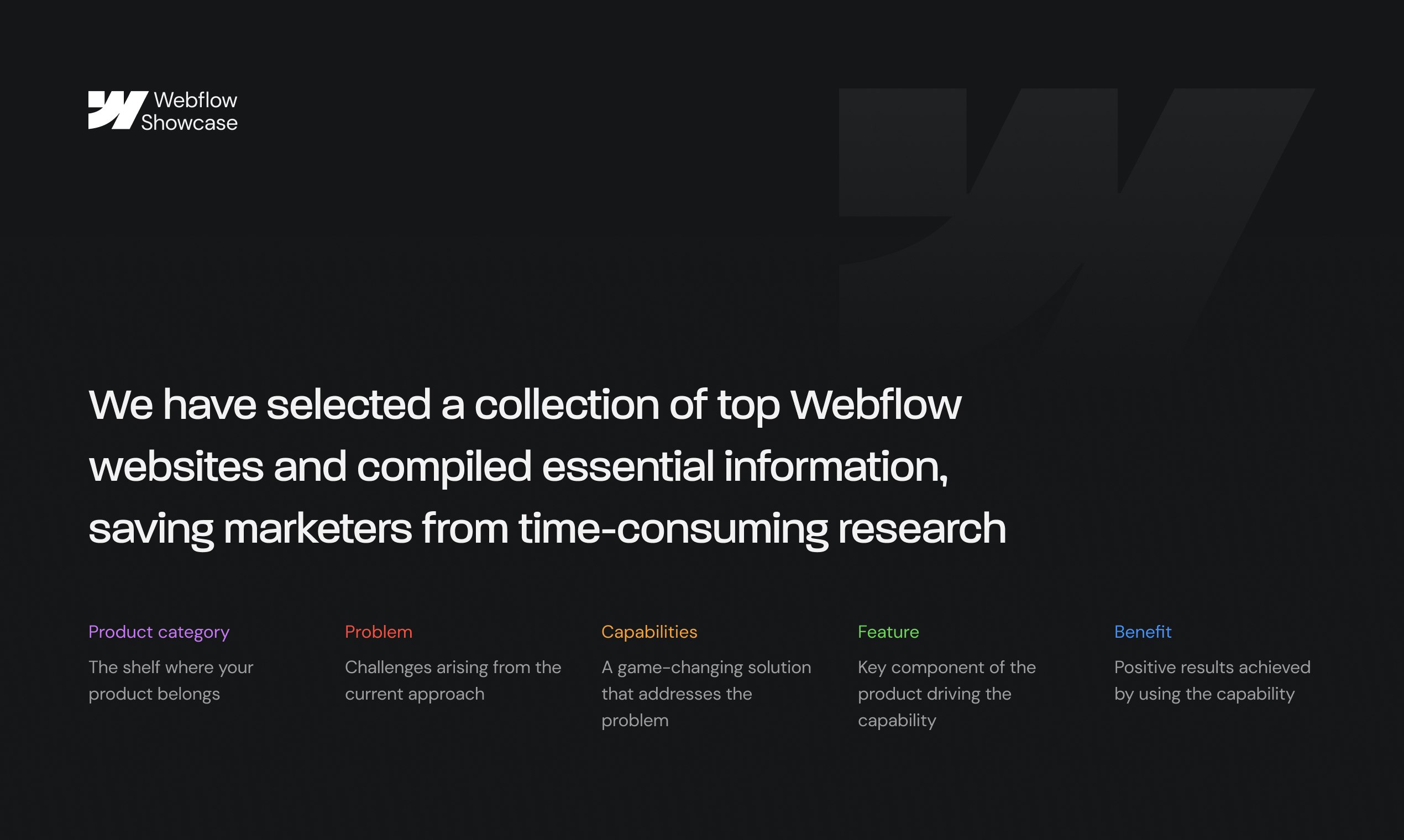 Webflow SaaS Showcase