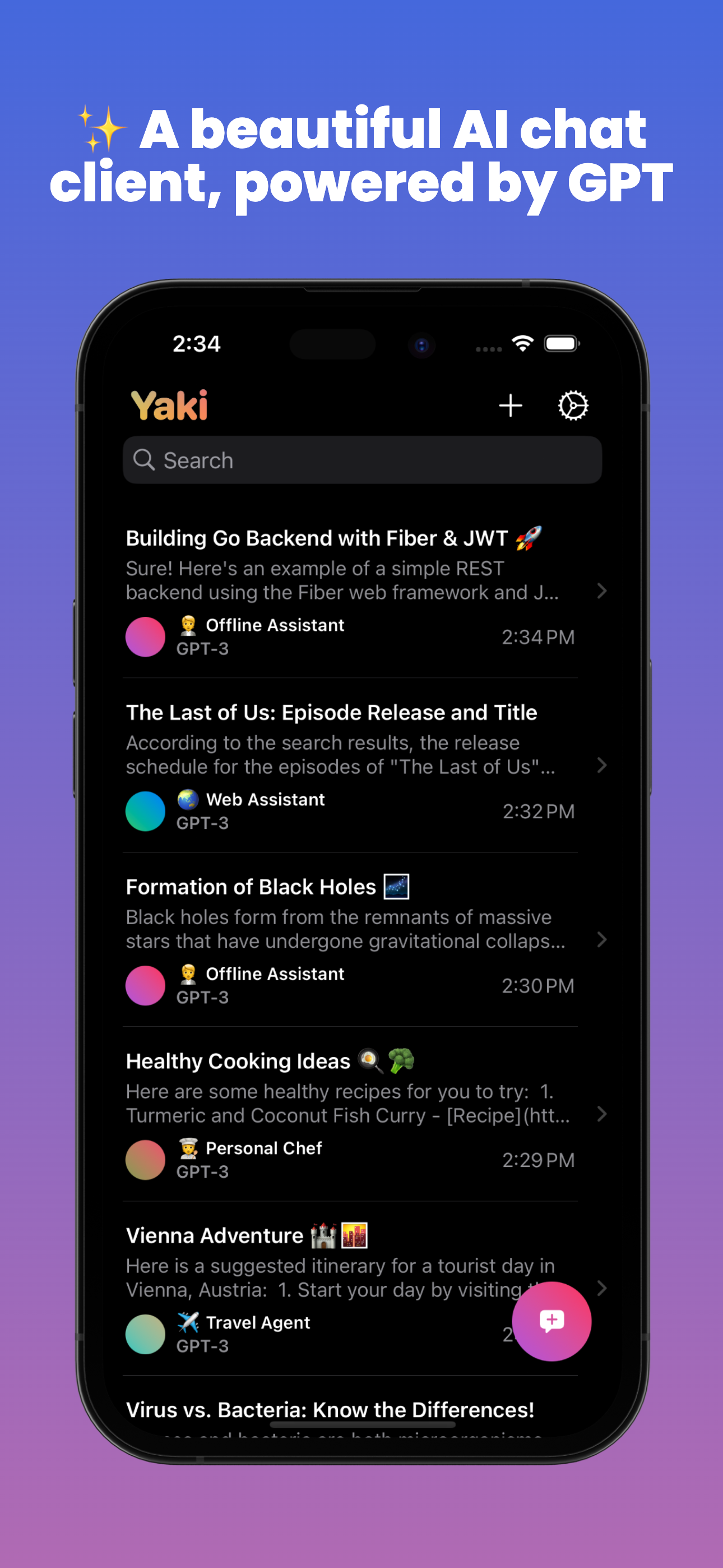 Yaki Chat - iOS GPT Client