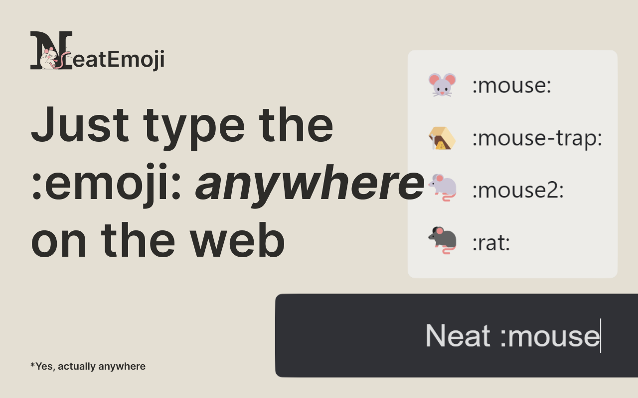 NeatEmoji - Text to emoji with AI