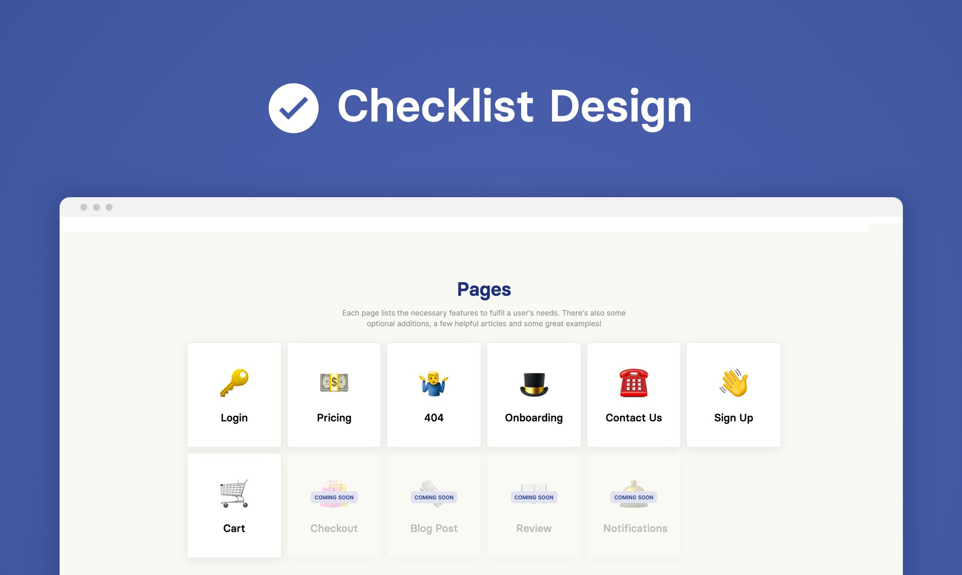 Checklist Design