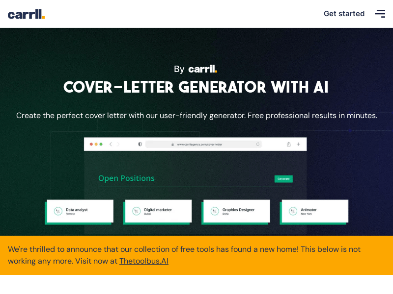 Cover Letter AI Tool