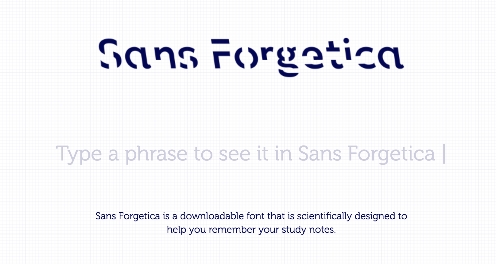 Sans Forgetica