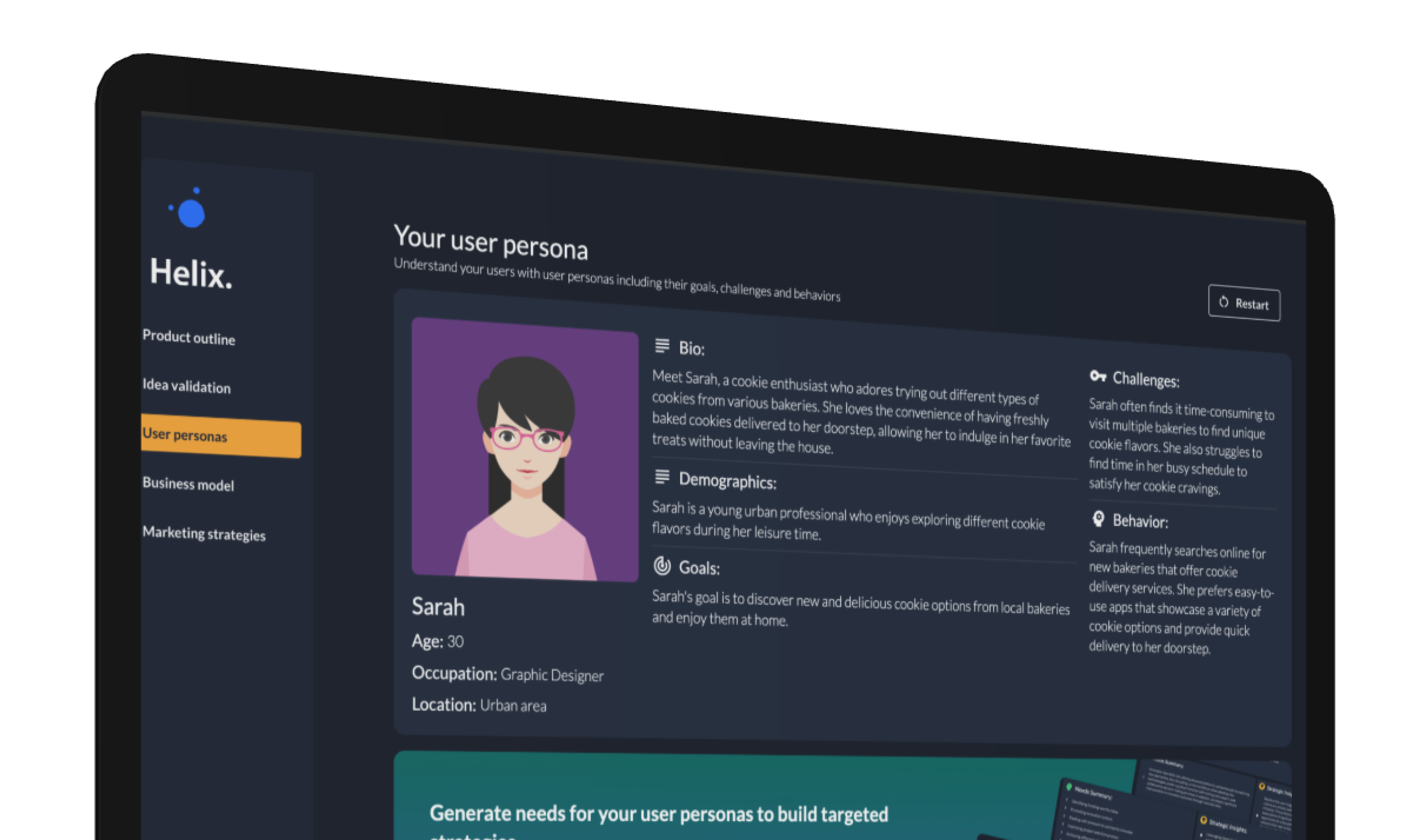Helix User Persona Generator