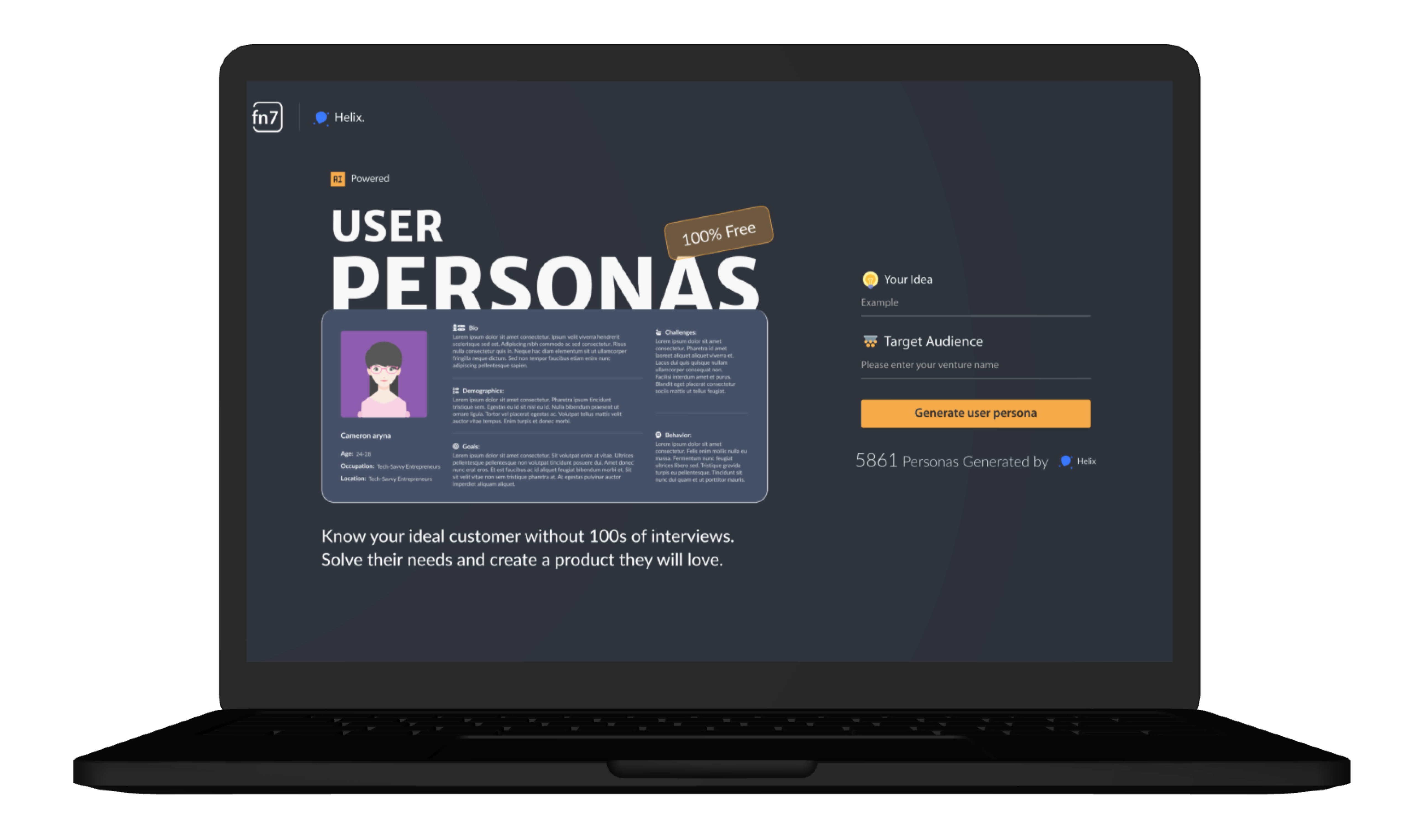 Helix User Persona Generator