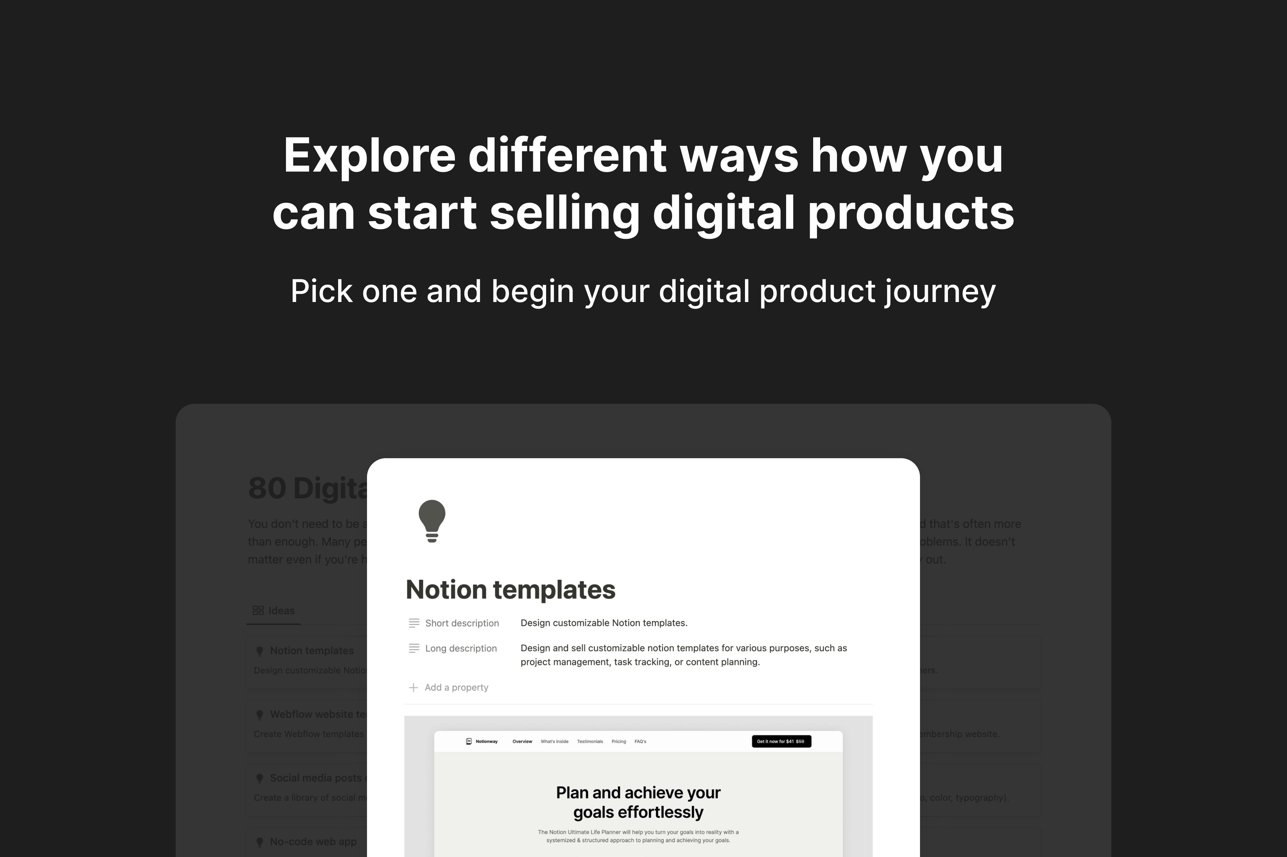 80 Digital Product Ideas