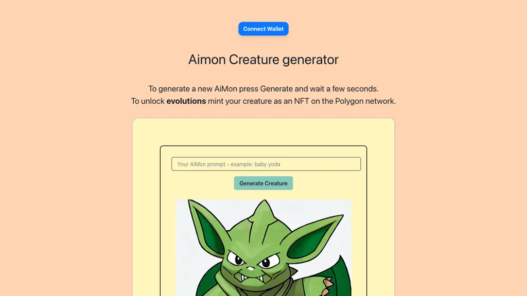 Aimons.xyz ai-generated creatures