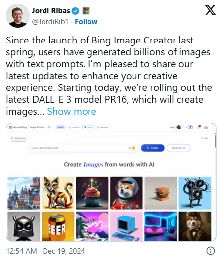 Due to user complaints, Microsoft rolls back Bing AI image generator upgrade and returns to the old version of DALL-E