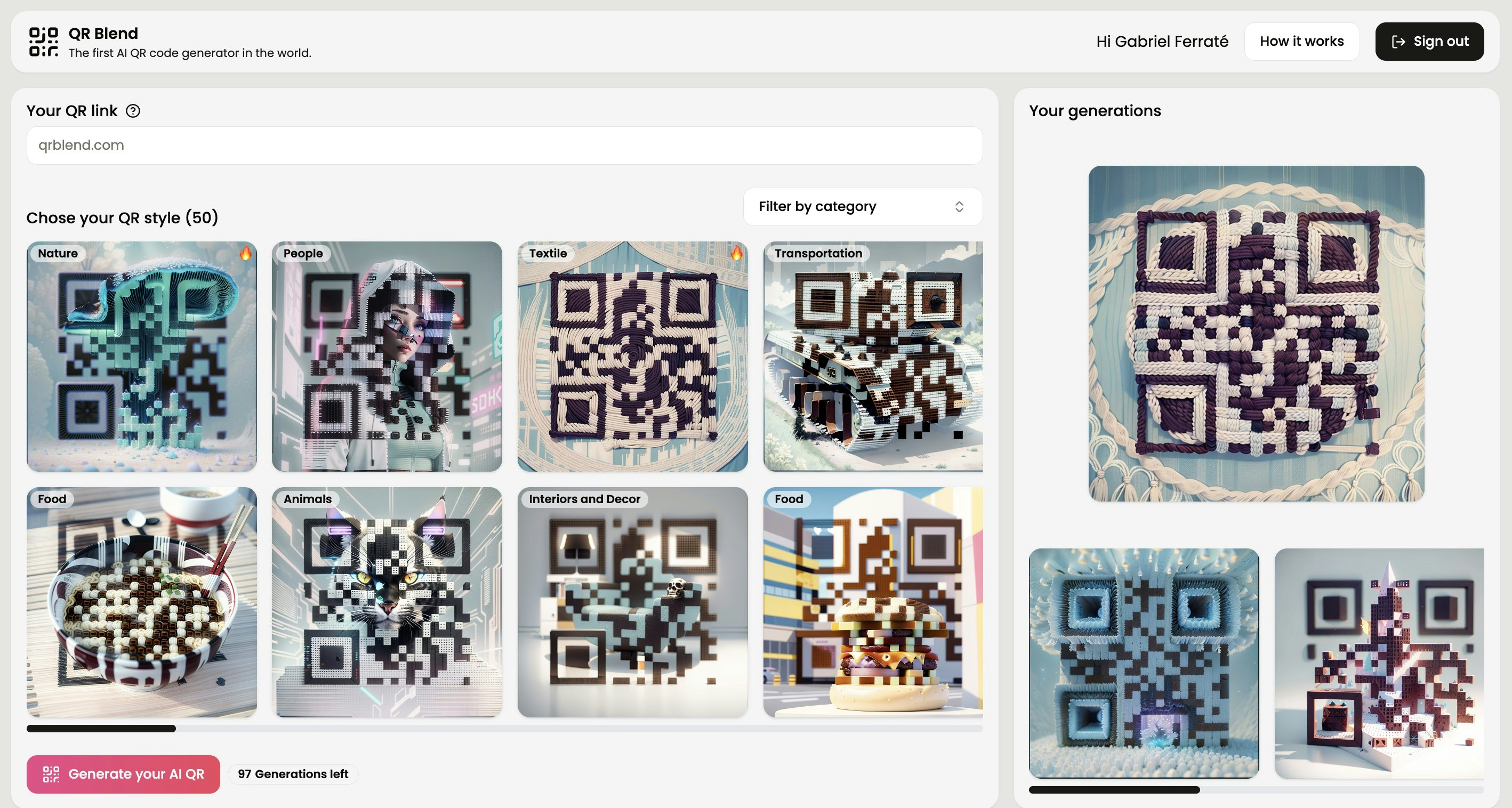 QR Blend