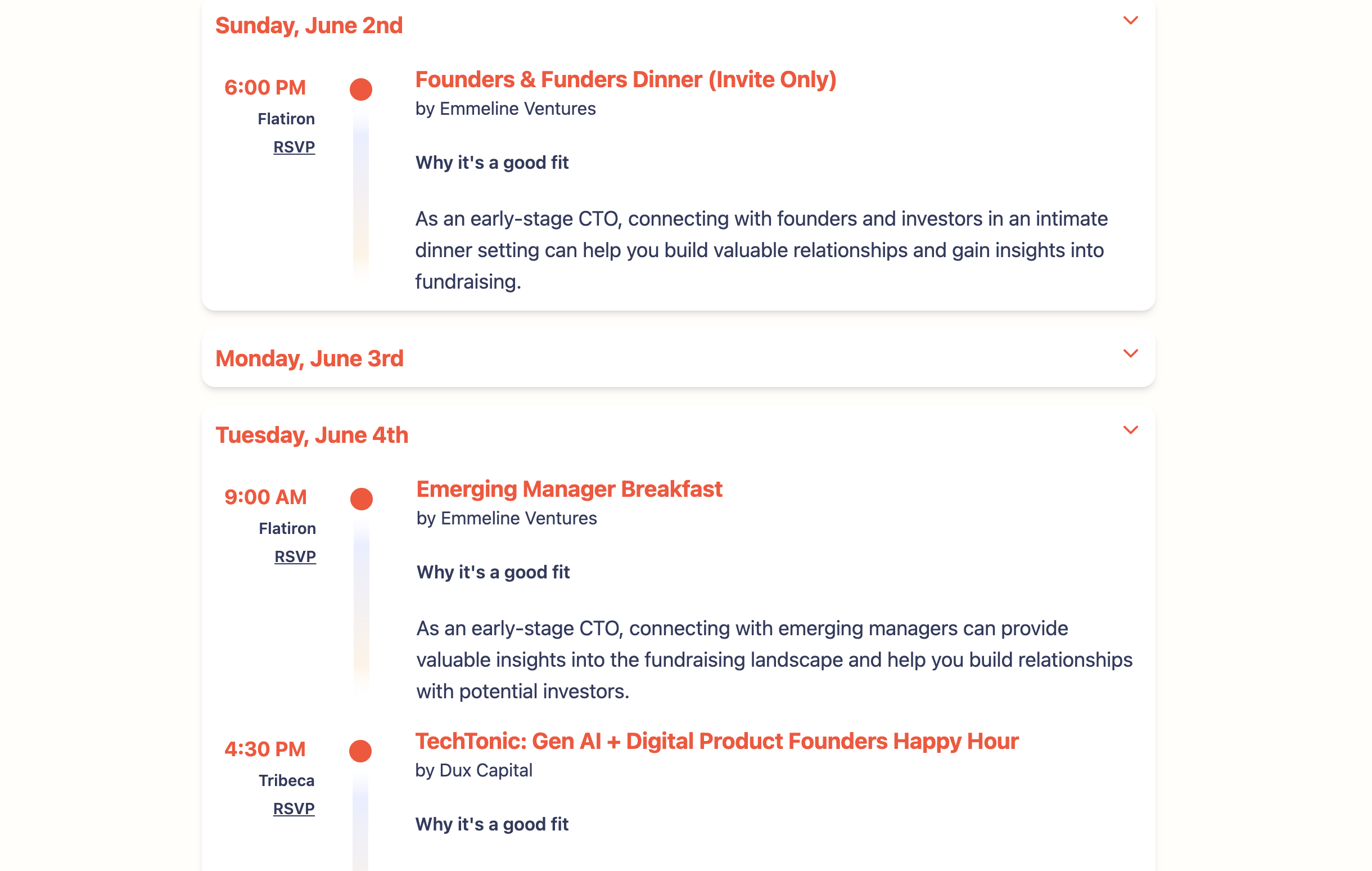 NY Tech Week AI Event Matcher