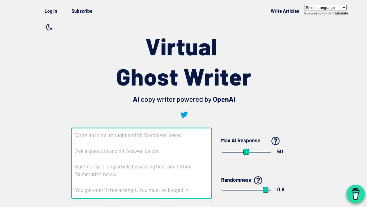 Virtual Ghost Writer